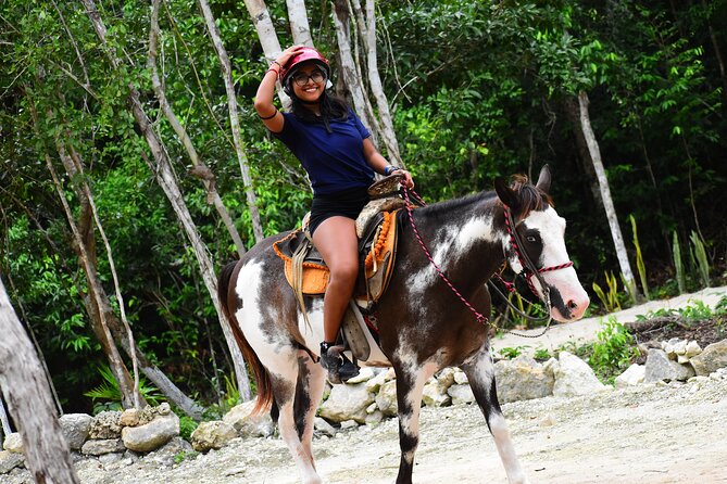 4 activities in 1 Horse Riding, ATV Shared, Cenote & Ziplines from Cancún - From Cancun to the Ruta de los Cenotes