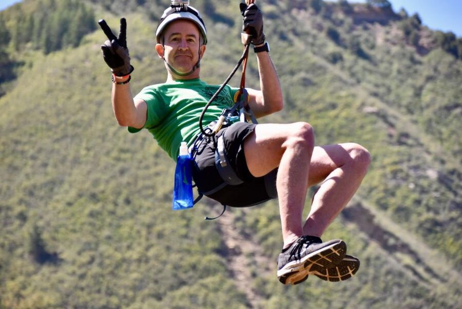 6-zipline Adventure in the San Juan Mountains near Durango - A no-hand-braking system makes the rides less intimidating