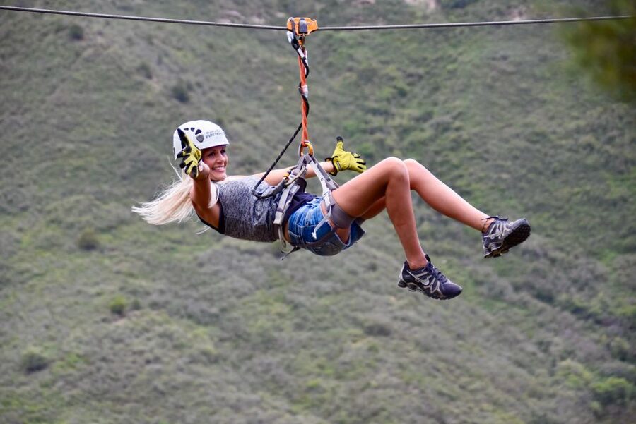 6-zipline Adventure in the San Juan Mountains near Durango - The uphill approach sets the tone