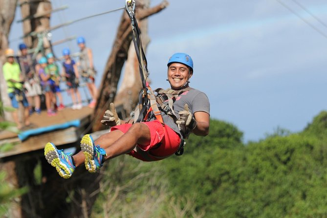 7-Line Maui Zipline on the North Shore - The First Ride Builds Confidence