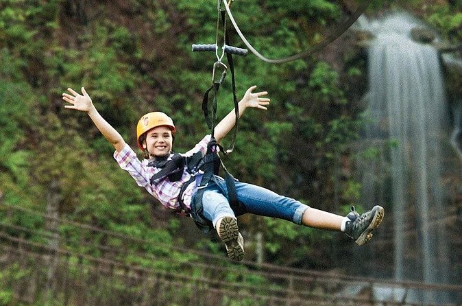 7 Line Waterfall Canopy Zipline Course - Two skybridges break up the adrenaline