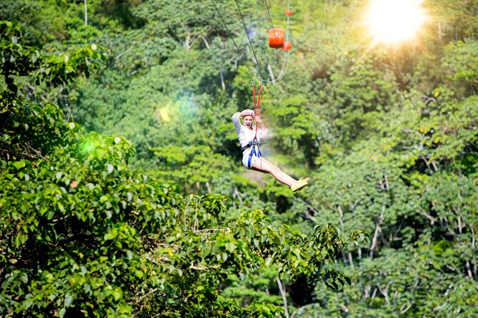 7 Tours Punta Cana: Zipline, Chairlift, ATV, Ride Horses, & More! - River Swimming and the Chairlift Views