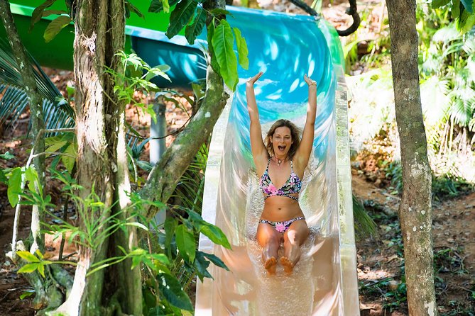 Admission + 2x Zip Line + Unlimited Water Slide Rides - What the $60.94 admission covers