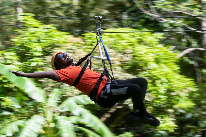 Adrena-Line Zipline, St. Lucia - The Tarzan swing adds a different kind of fear