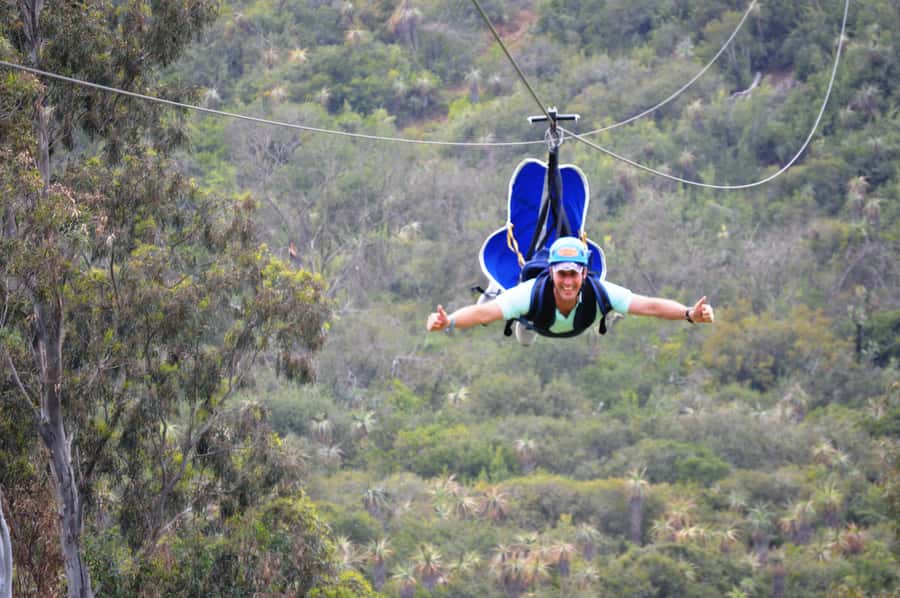 Adrenalin Addo Adventure Park: Superman Zipline - Crossing the Sundays River by raft