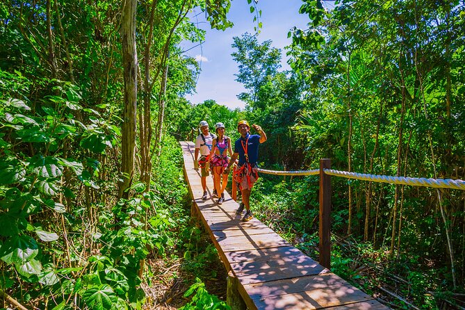 Adrenaline Adventure, Zip Line, ATV and Cenote Maya - Cooling off in an open-air cenote