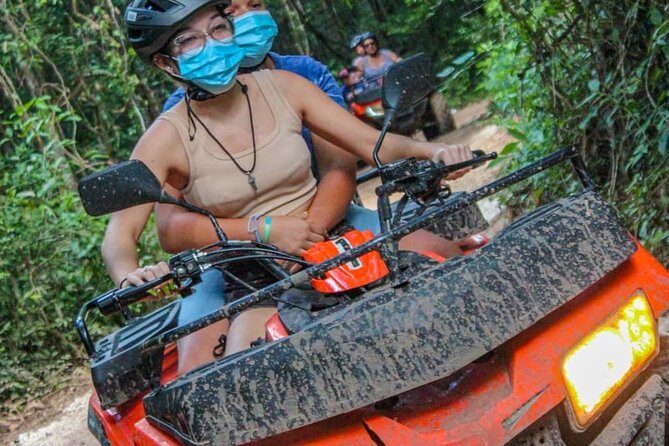 Adrenaline Tour with ATV, Ziplines and Cenote from Cancun - The Cenote Swim in the Jungle