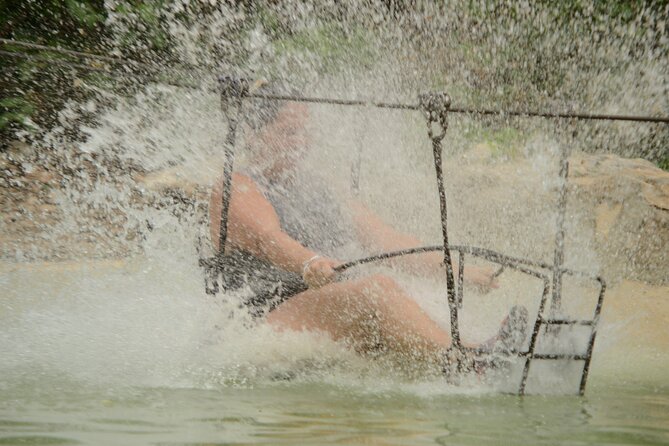 Adventure with ATV Rides, Zip Lines and Cenote at Tulum Jungle - Five ziplines and a rappel above the jungle