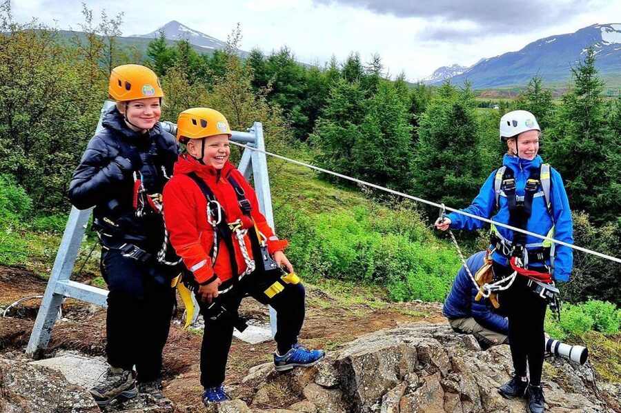 Akureyri: Zipline Tour - Reaching the base from central Akureyri