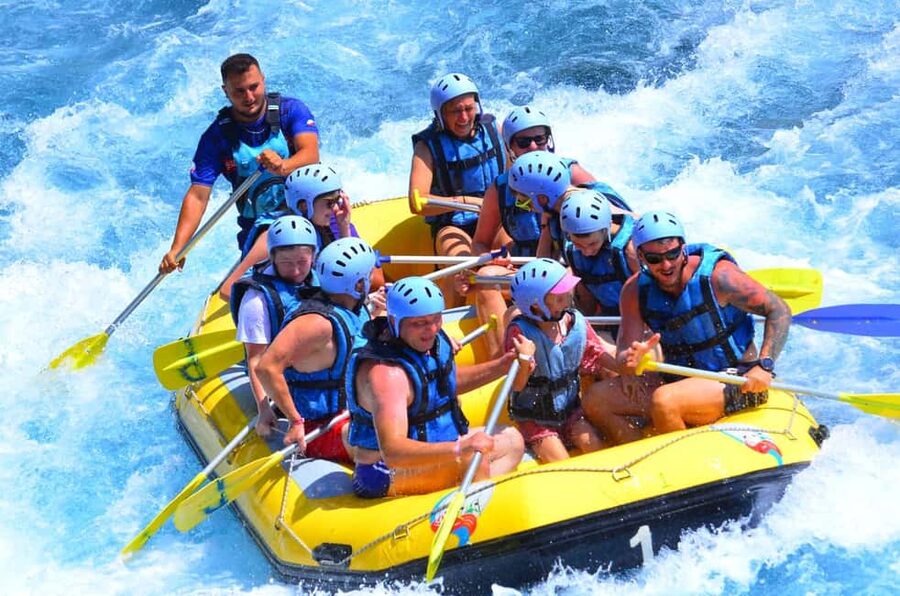Alanya/Antalya: Buggy, Jeep, Rafting, & Zipline Tour + lunch - The optional zipline and diving platform