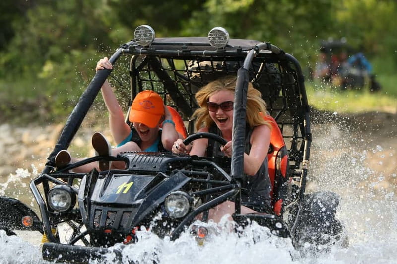 Alanya /Antalya /Side Rafting and Buggy, Quad Option Zipline - Getting from the coast to the canyon