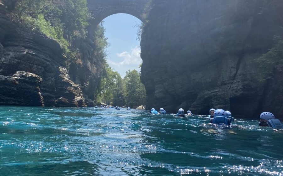 Alanya/City of Side: Canyoning, Rafting and Ziplining Tour - The one-hour canyoning walk and swim