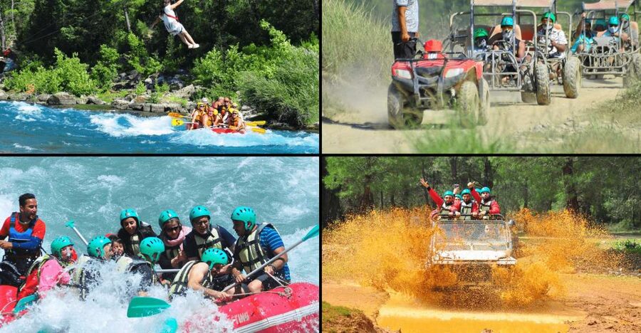 Alanya: Rafting, Zipline, Quad, Buggy, Jeep Tour with Lunch - What this Alanya adventure really offers