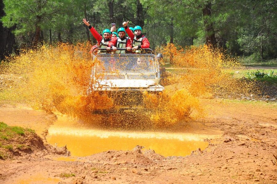 Alanya: Rafting, Zipline, Quad, Buggy, Jeep Tour with Lunch - Rafting 14 kilometres through ten rapids