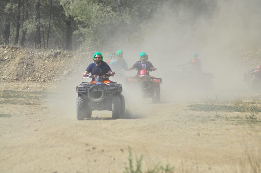 Alanya: Rafting, Zipline, Quad, Buggy, Jeep Tour with Lunch - Ziplining across the river