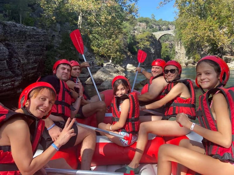Alanya/Side/Antalya: Canyon Rafting, Buggy & Zipline Tour - The 400-meter swim into the rafting route
