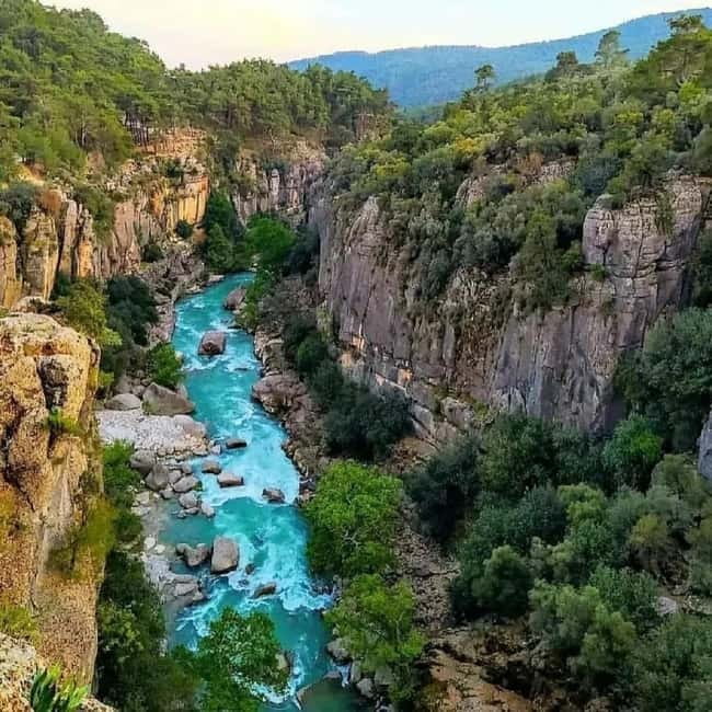 Alanya/Side/Antalya: Canyon Rafting, Buggy & Zipline Tour - Ziplining after about 45 minutes of rafting