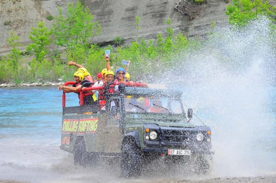 Alanya/Side/Antalya: Rafting, Zipline, Quad & Jeep Safari - A full action day in Köprülü Canyon