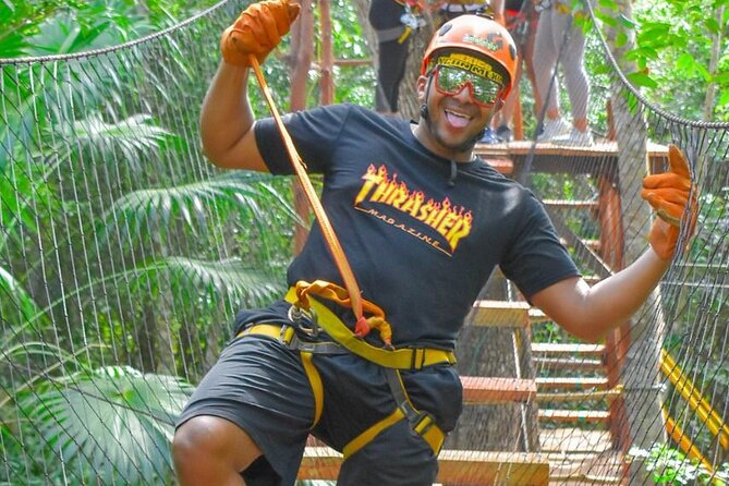 Amazing ATV Tour, Ziplines and Cenote Swim with Lunch and round trip included - Flying Above the Trees on the Zip Lines