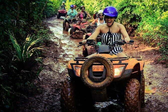 Amazing ATV with Zip Lines and Swim in Cenote with Round Transportation - Cooling Off in a Freshwater Cenote