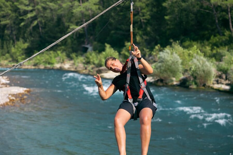 Antalya: Private Rafting, Zipline, Quad or Buggy w/ Lunch - Lunch beside the river