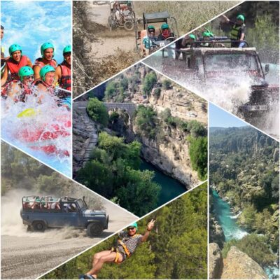 Rafting Jeep Buggy&Quad Safari zipline canyon visit