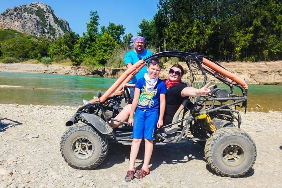 Antalya: Rafting with Lunch and Zipline/ATV or Jeep Option - Cooling off in the canyon river