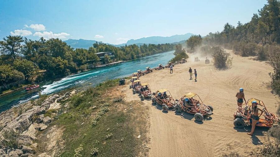 Antalya/Side: Quad, Buggy, Rafting & Zipline Tour with Lunch - Rafting the cold, foamy river for about two hours