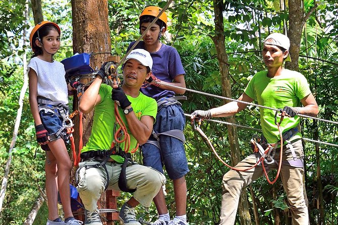 Aonang Fiore Zip Line Adventure in Krabi - Safety gear, instruction, and the first climb