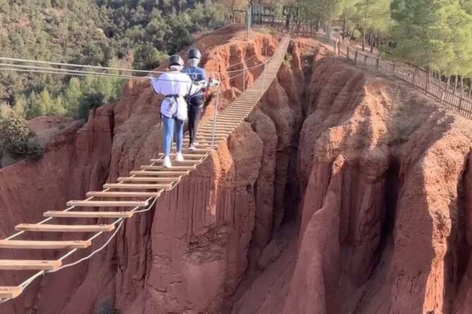 Atlas Mountain Zip Line And waterfalls berber villages with camel - The zip line and other adrenaline options