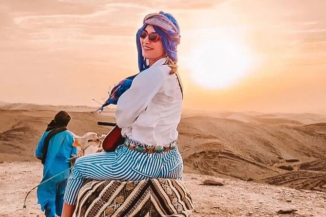Atlas Mountain Zip Line And waterfalls berber villages with camel - Agafay’s rocky desert and camel ride