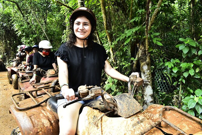 ATV adventure with cenote, ziplines, snack and transport from Cancun or Riviera - Ziplines above the trees