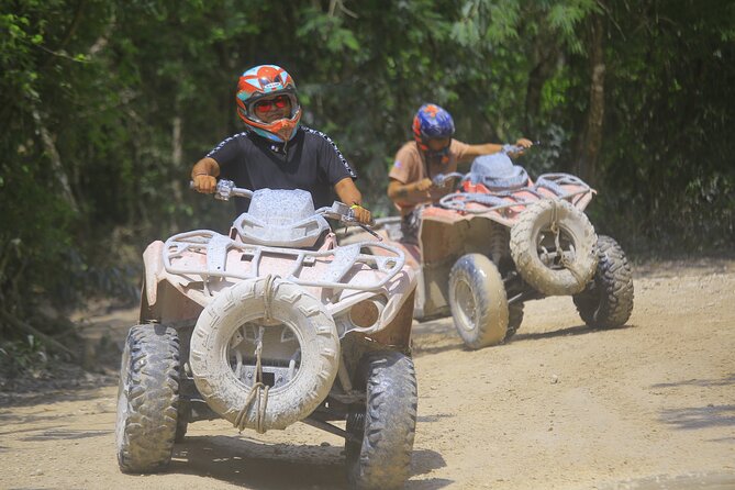 ATV adventure, Ziplines, Cenote Swim, Snack & Transport Included. - Pickup From Cancun, Playa del Carmen, or Tulum