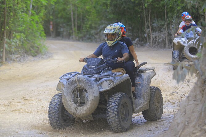 ATV adventure, Ziplines, Cenote Swim, Snack & Transport Included. - ATV Riding Through the Jungle