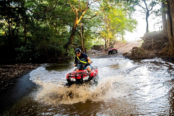 ATV and Zipline Combo Tour from Tamarindo or Conchal or Riu Hotel - Returning by ATV, with water and pineapple at the end
