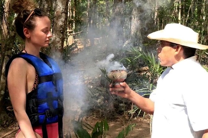 ATV Cenote and Zipline Adventure from Tulum - Ziplining and rappelling above the jungle