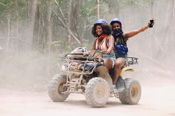 ATV Cenote and Zipline Sacred Jungle Expedition - Riding the ATVs through the Mayan jungle