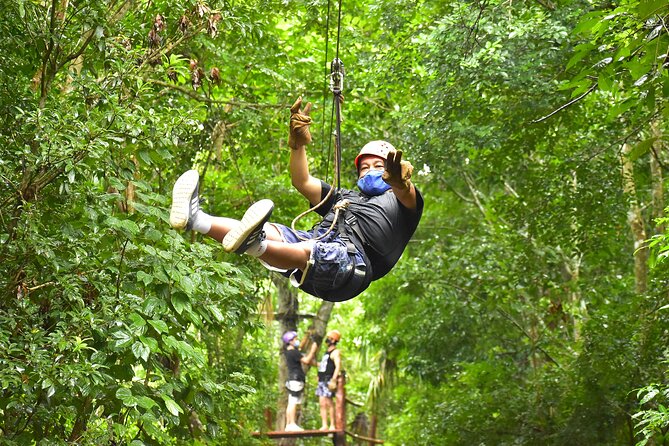 ATV Combo Horseback Riding, ATV, Ziplines, Cenote and Lunch - A four-part jungle day for about $60.75