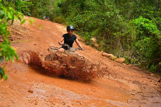 ATV Combo Horseback Riding, ATV, Ziplines, Cenote and Lunch - Starting with ziplines above the trees