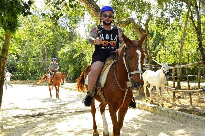 ATV & Horseback Ride with Ziplines Cenote from Playa del Carmen - Guides, music, and the group atmosphere