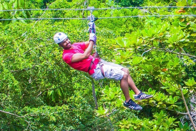 ATV, Horseback Ride, Zipline, Falls Climb + Lunch from Ocho Rios - ATV riding through the countryside