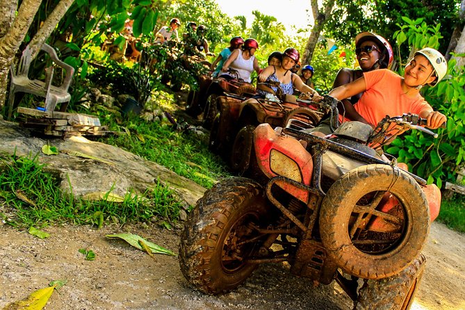 ATV shared experience, Ziplines and Cenote swim experience in one Adrenaline day - Food, equipment, and extra costs
