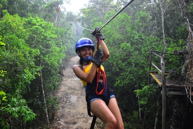 ATV Tour from Tulum or Riviera with Ziplines and Cenote Swim Day - Lunch, equipment, and the park atmosphere
