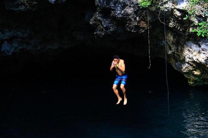 ATV Tour with Cenote swim, Ziplines, Transportation and Lunch Included - Entering the cenote by ladder, platform, or zipline