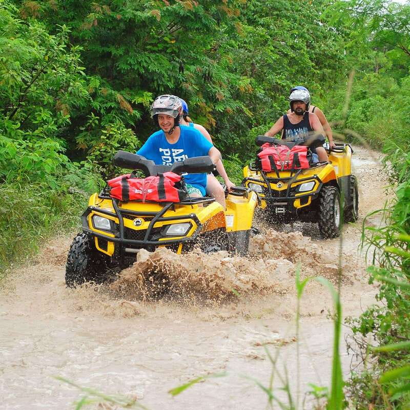 Atv , Zipline and cenote swim experience in the jungle! - From Cancun hotels to the Ruta de los Cenotes