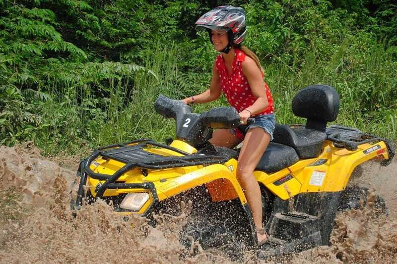 Atv , Zipline and cenote swim experience in the jungle! - Swimming in a real Maya cenote