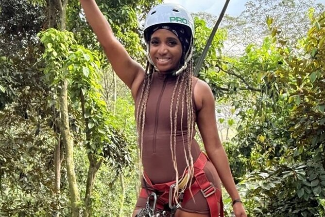 ATV Zipline Nature Walk Swing over Wishing River Kingston Jamaica - A nature walk that gives you time to look around