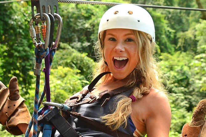 ATV + Zipline + Waterfall + Rainforest Lunch COMBO - The day begins with a high-flying run through Los Suenos