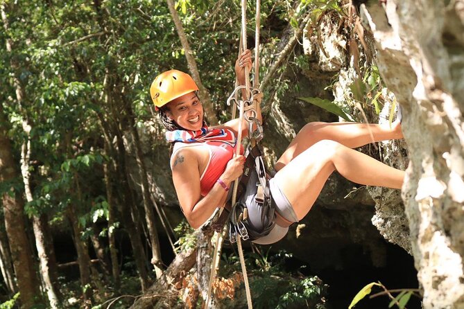 Atv Ziplines Cenote Mayan energy - Swimming in a clear cenote