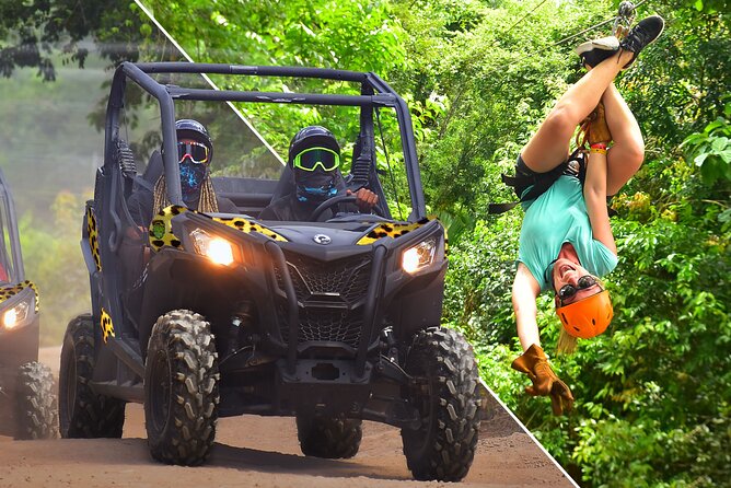 ATV, Ziplines & Cenote with Transportation - What your four hours look like